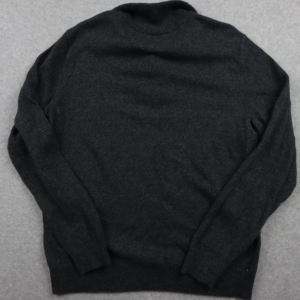 American Eagle Sweater Mens Medium 1/4 Button Pullover Mock Neck Long Sleeve - Picture 8 of 9